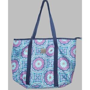 Modern Southern Home Pink and Blue Tote Bag